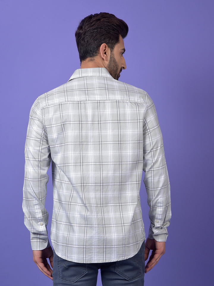 Green Checked 100% Cotton Shirt