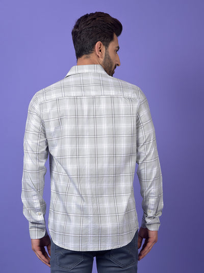Green Checked 100% Cotton Shirt