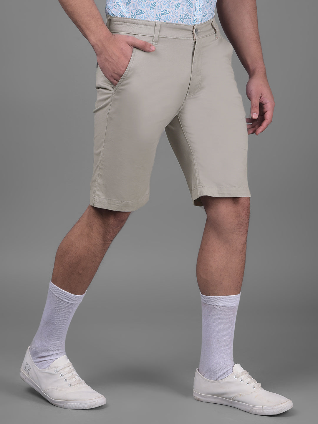 Grey Shorts-Men Shorts-Crimsoune Club