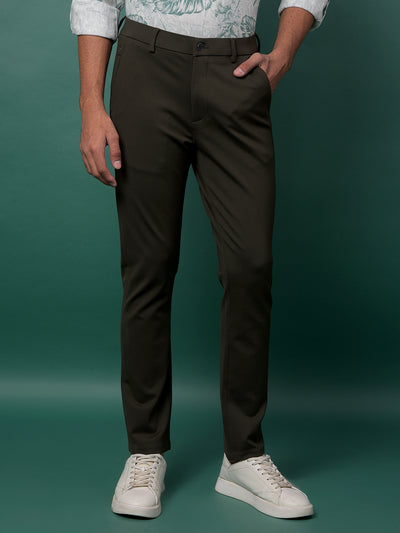 Monochrome Olive Slim Trousers
