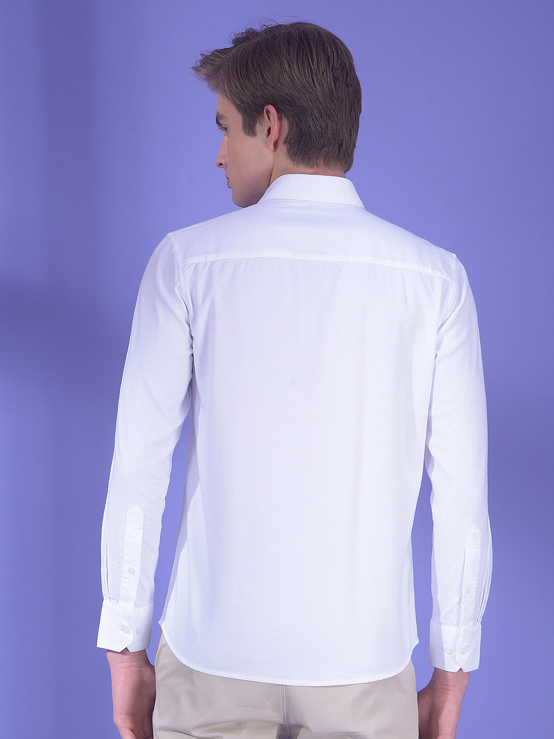 Echo Ivory White Textured Shirt