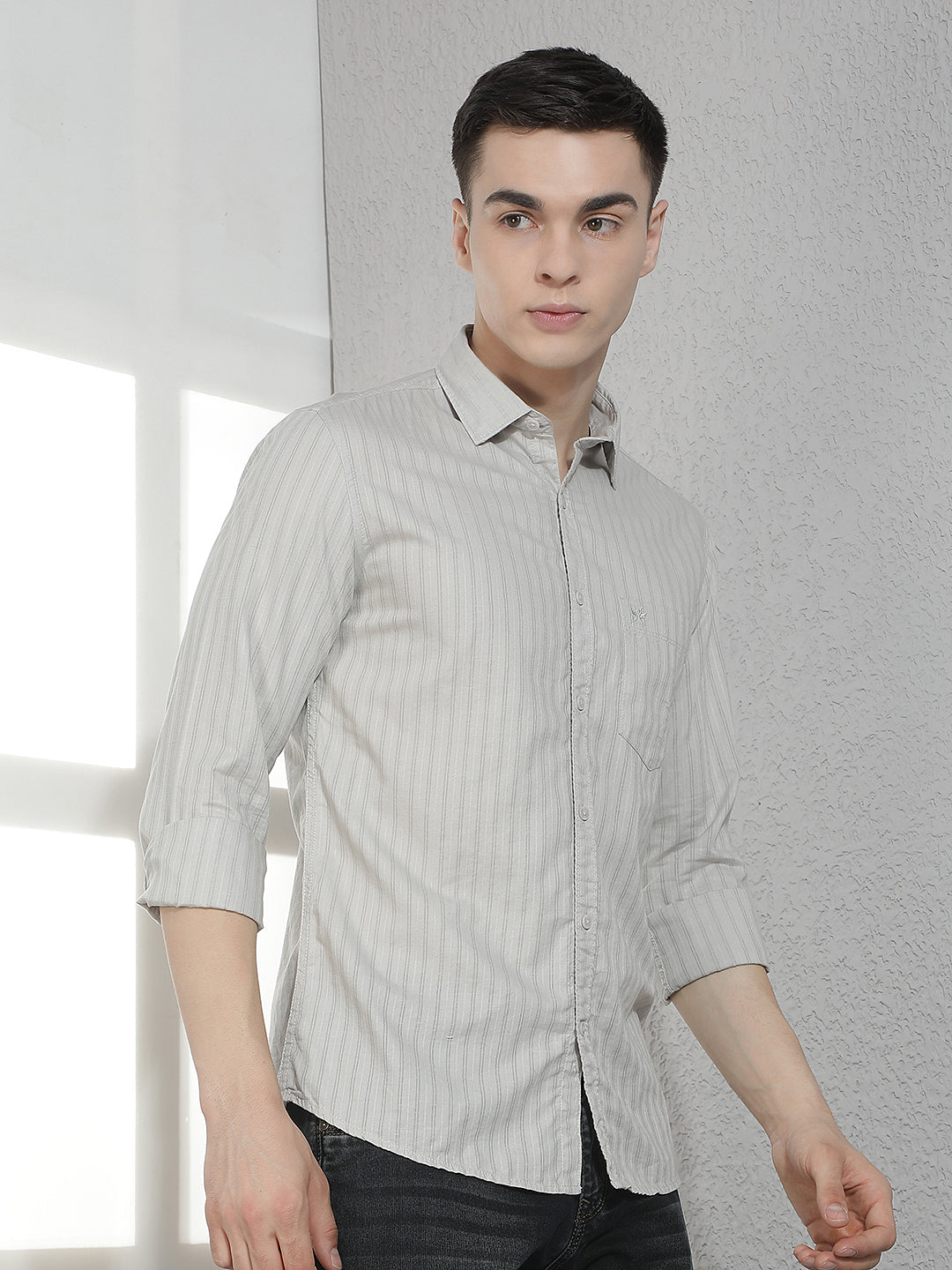 Grey Striped Shirt