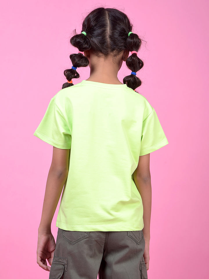Green Graphic Print T-Shirt