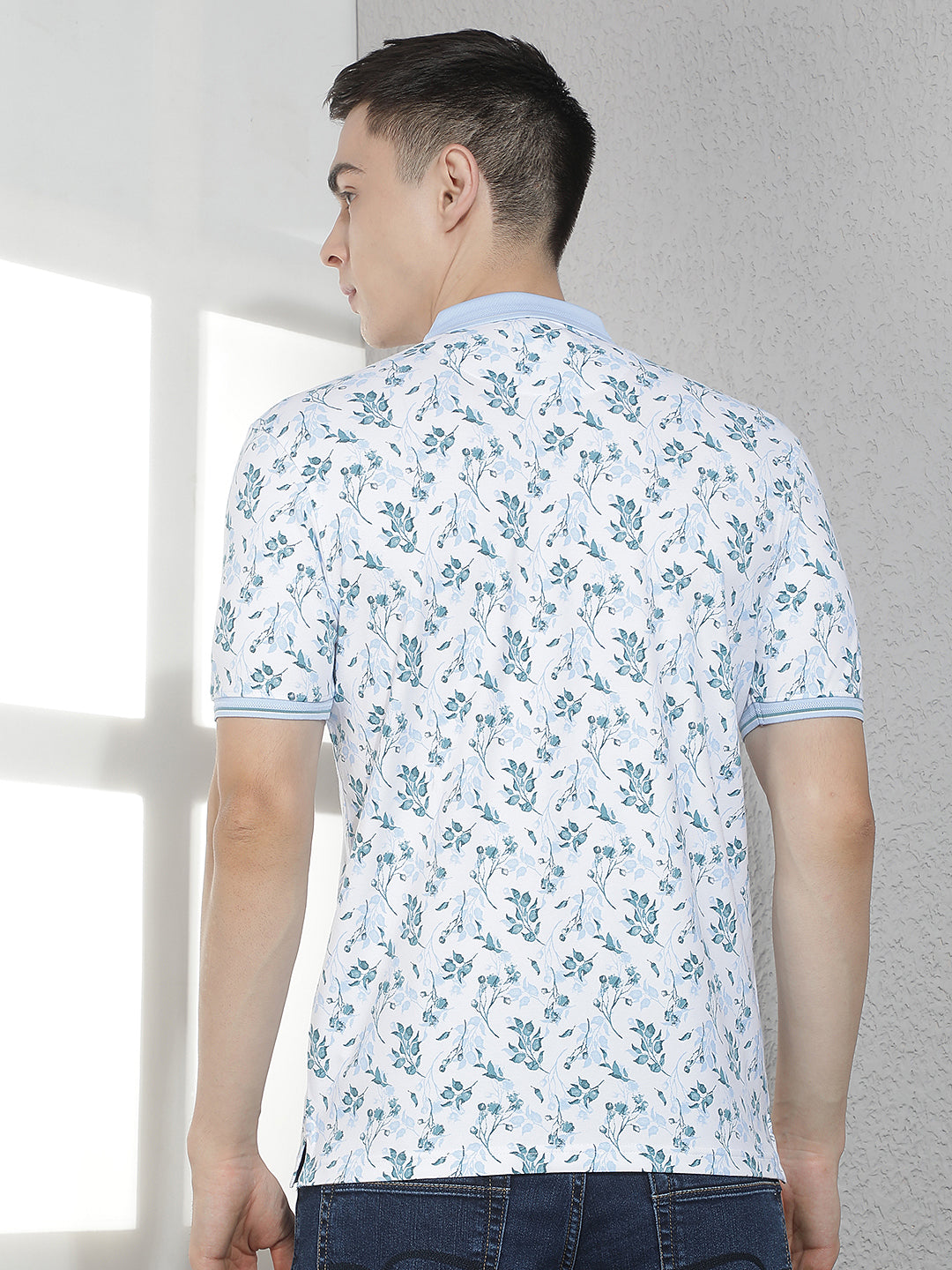 Blue Floral Print T-Shirt
