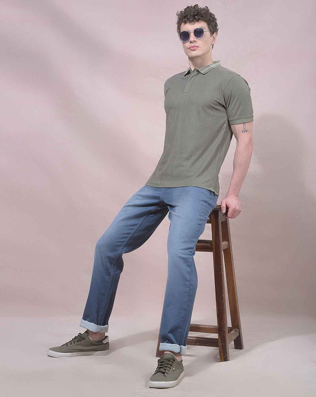 Mid Blue Clean Wash Jeans