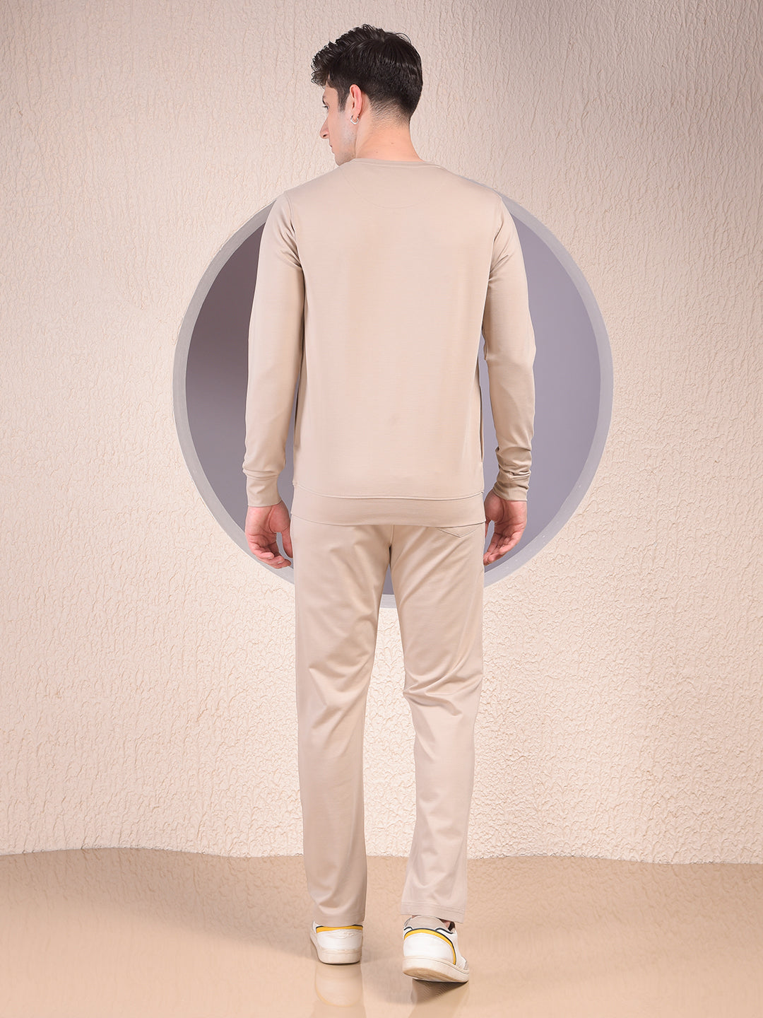 Clean Beige Typographic Co-Ord Set