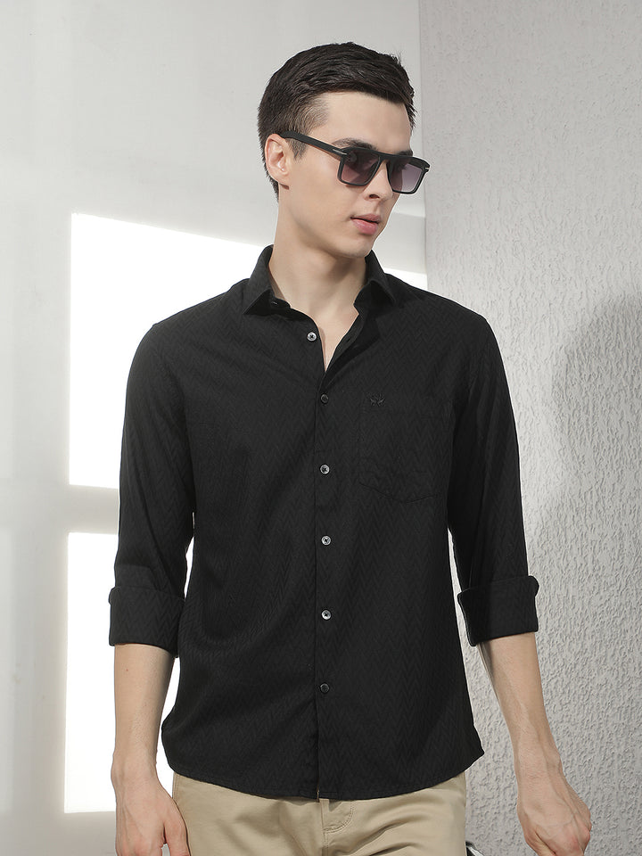 Obsidian Noir Black Shirt