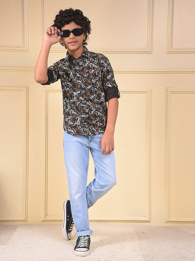 Casual Light Blue Light Wash Jeans