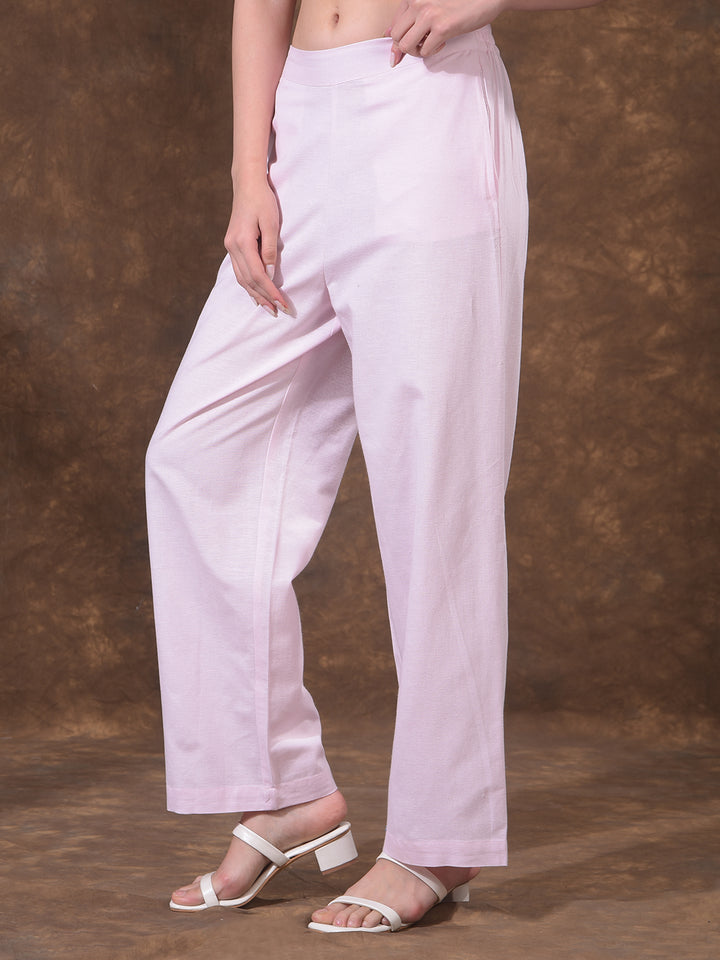 Modern Coral Pink Straight Pant