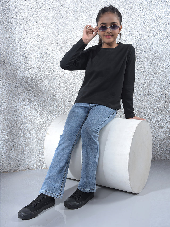 Sophisticated Black Knitted T-Shirt