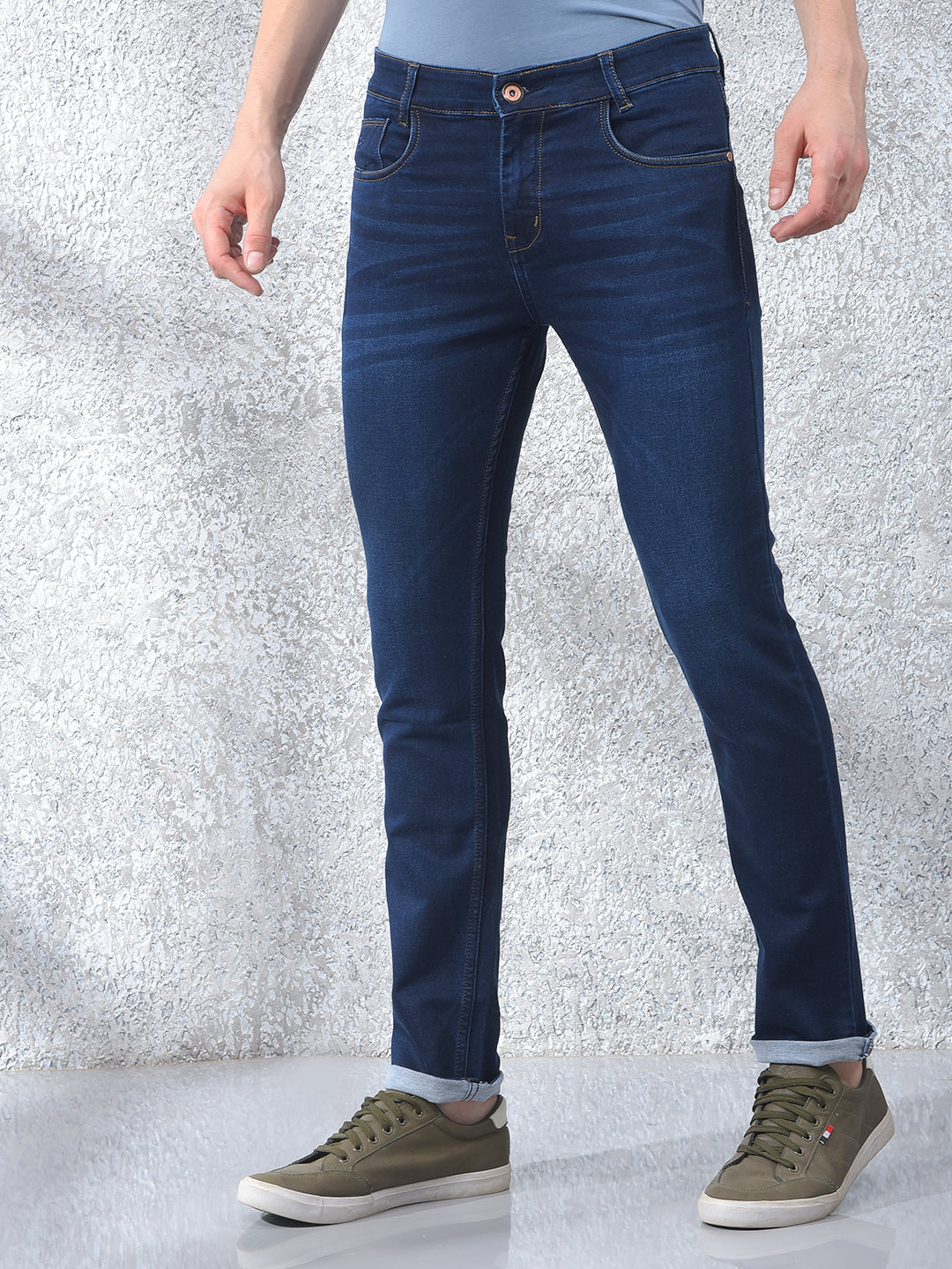 Versatile Blue Denim Jeans-Men Jeans-Crimsoune Club