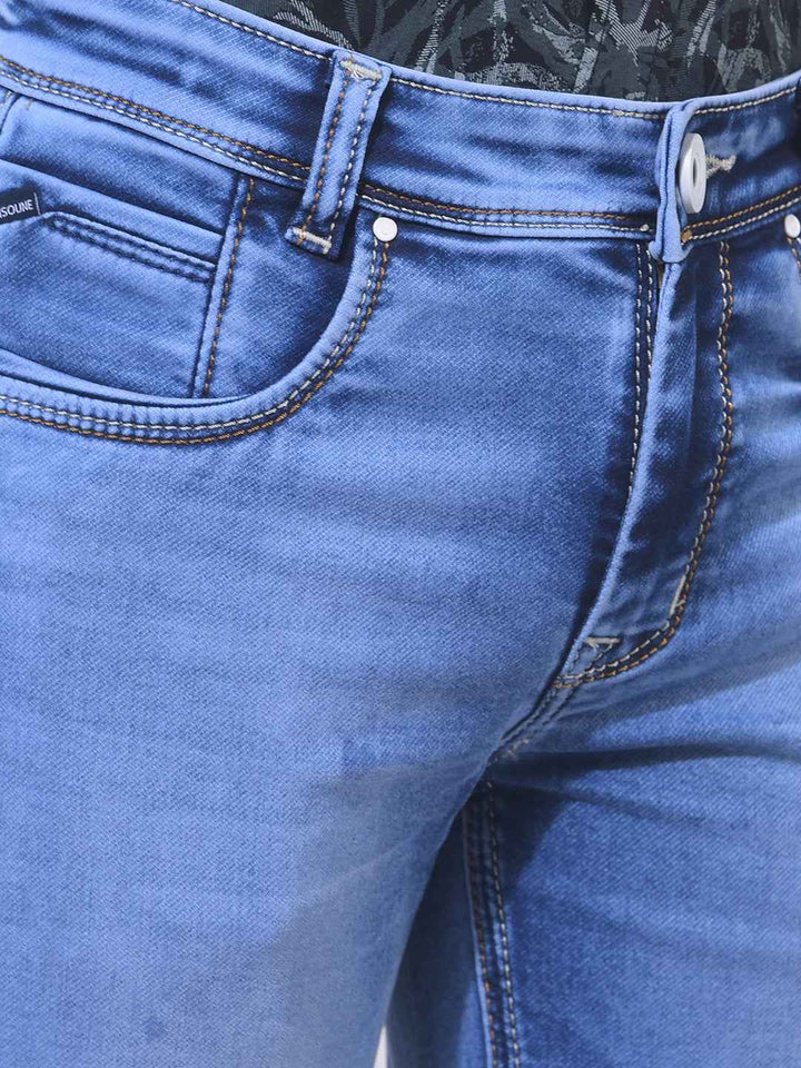 Sleek Blue Chic Jeans