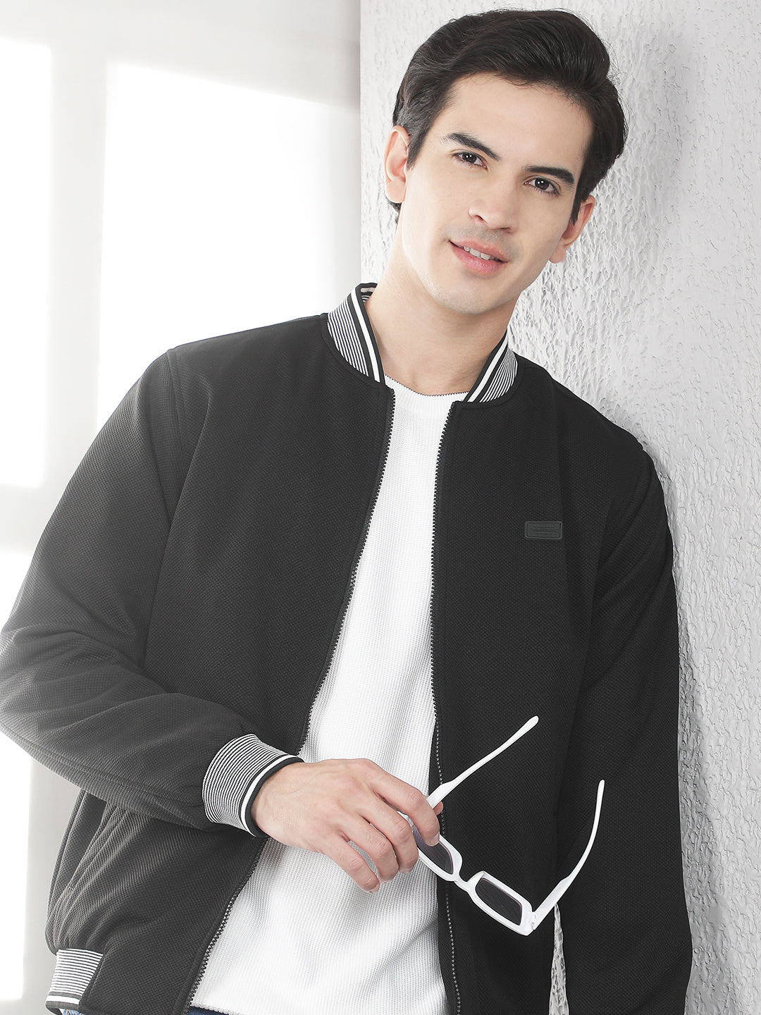 Minimalist Midnight Black Puffer Jacket