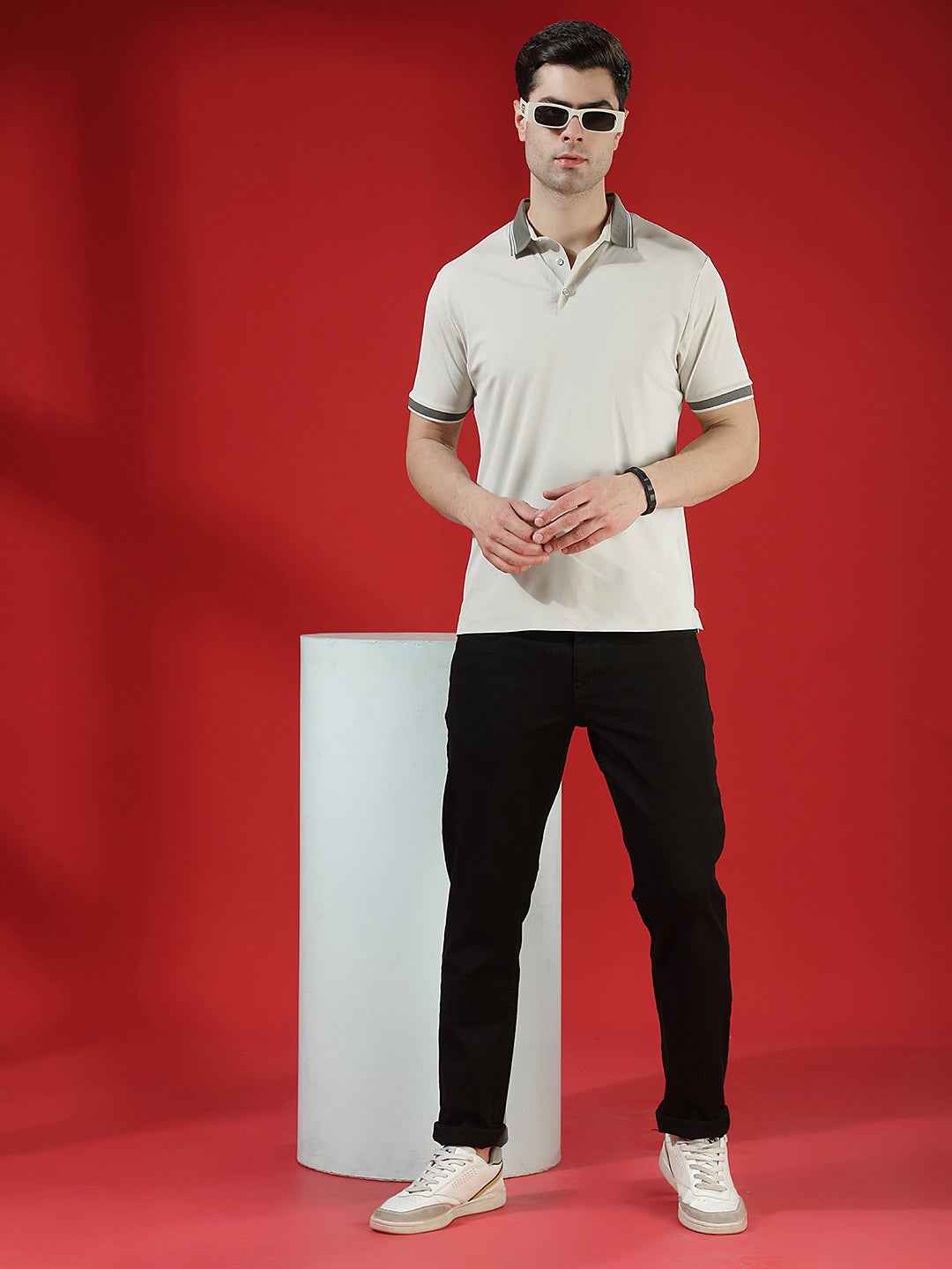 Beige Classic Polo T-Shirt