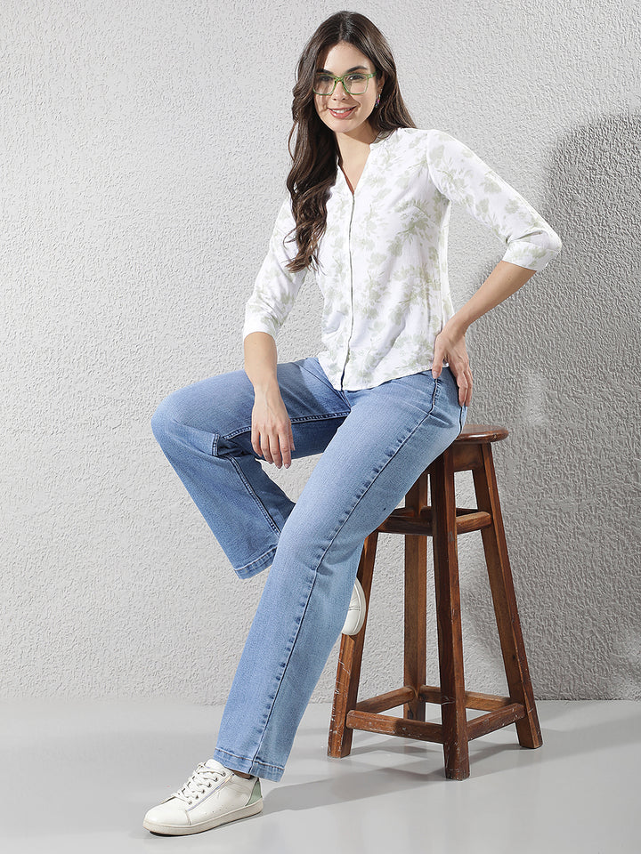 Luxe Royal Blue Wide-Leg Jeans