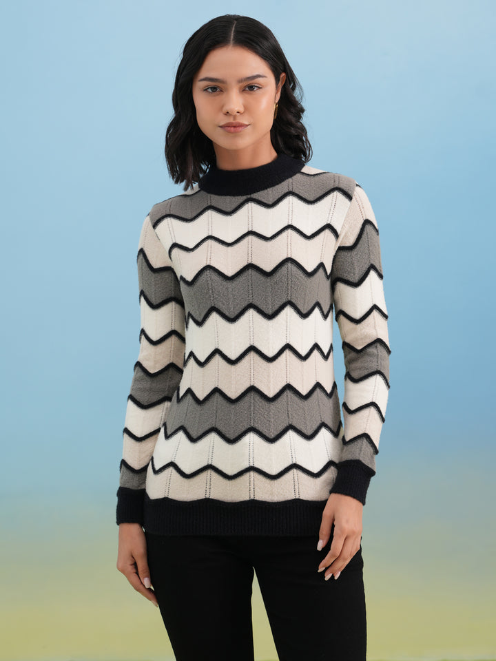 Dapper Black Chevron Sweater