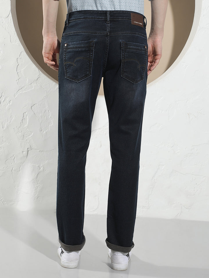 Contemporary Midnight Navy Navy Blue Jeans