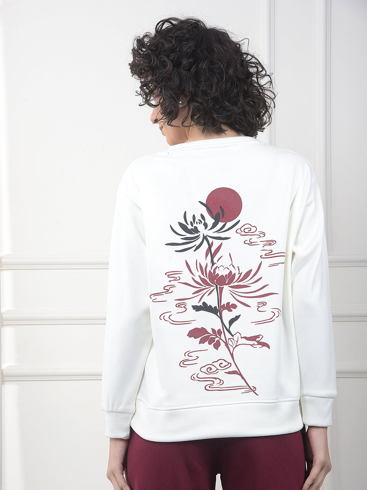 Off White Graphic Print Sweatshirt