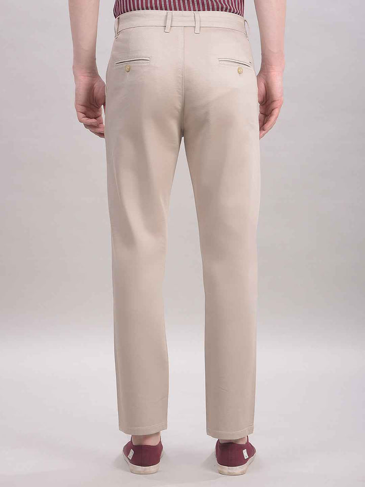 Beige Chinos Trousers