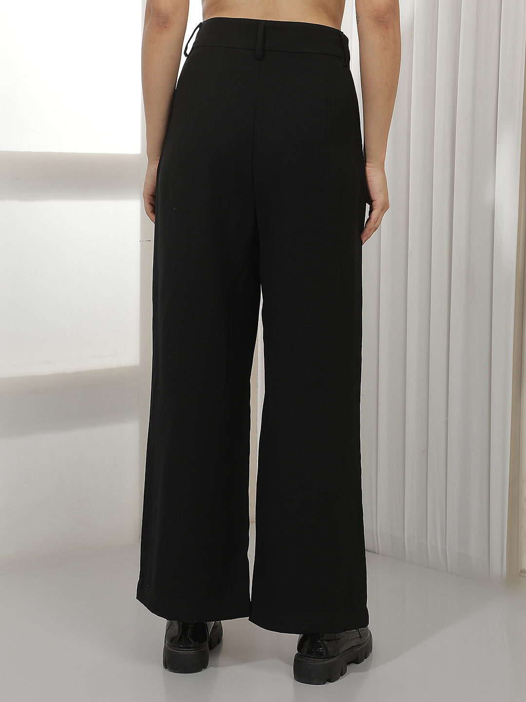 Black Wide Leg Trousers