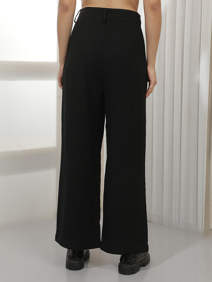 Black Wide Leg Trousers