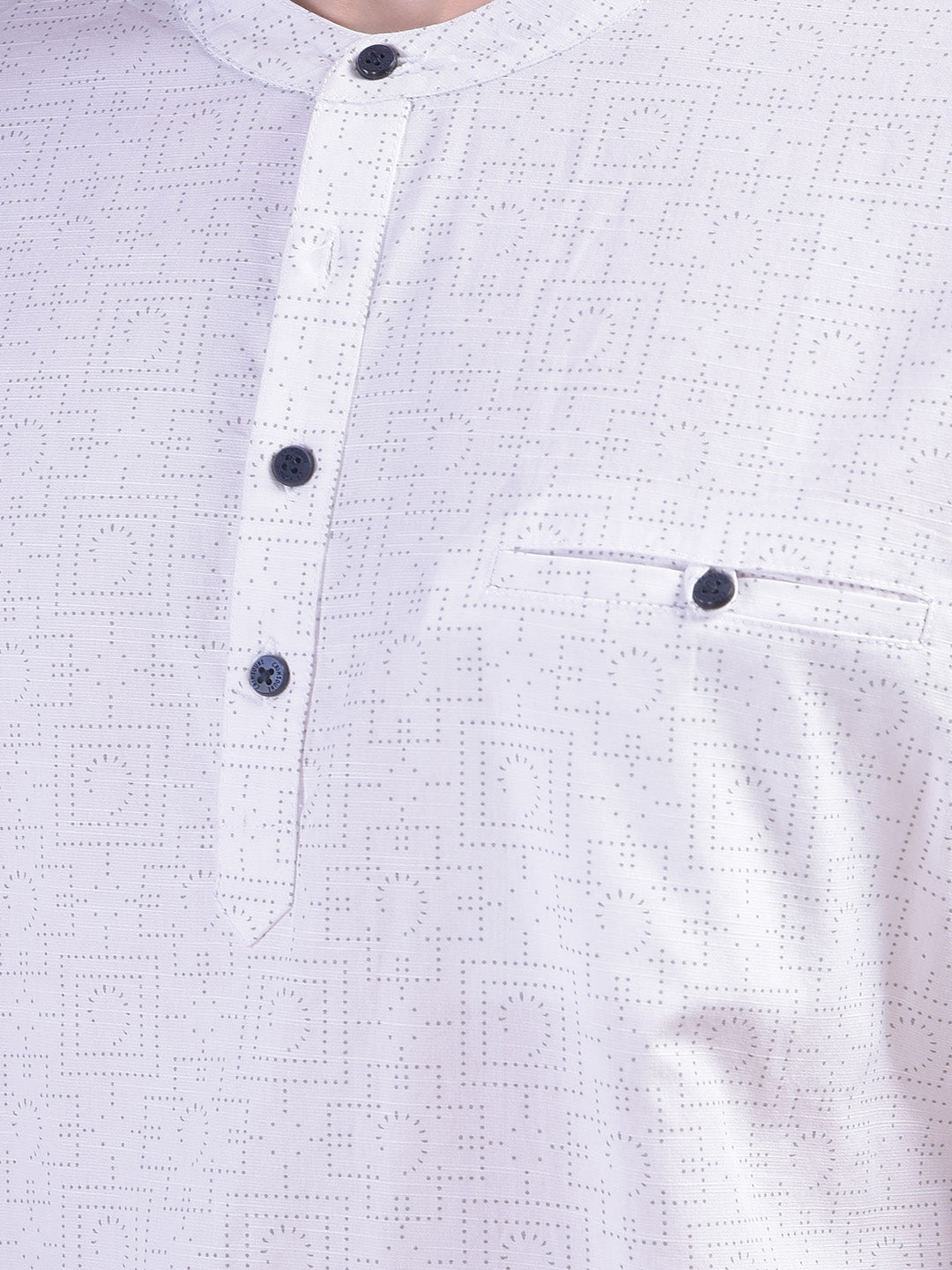 Dreamy White Printed Kurta