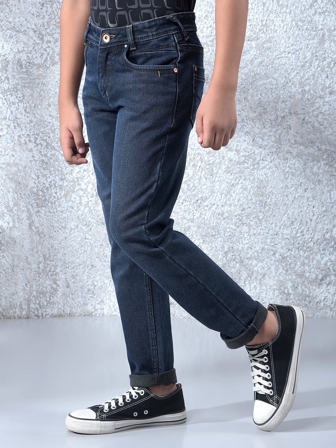 Athleisure Navy Blue Jeans
