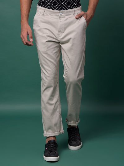 Grey Printed Trousers