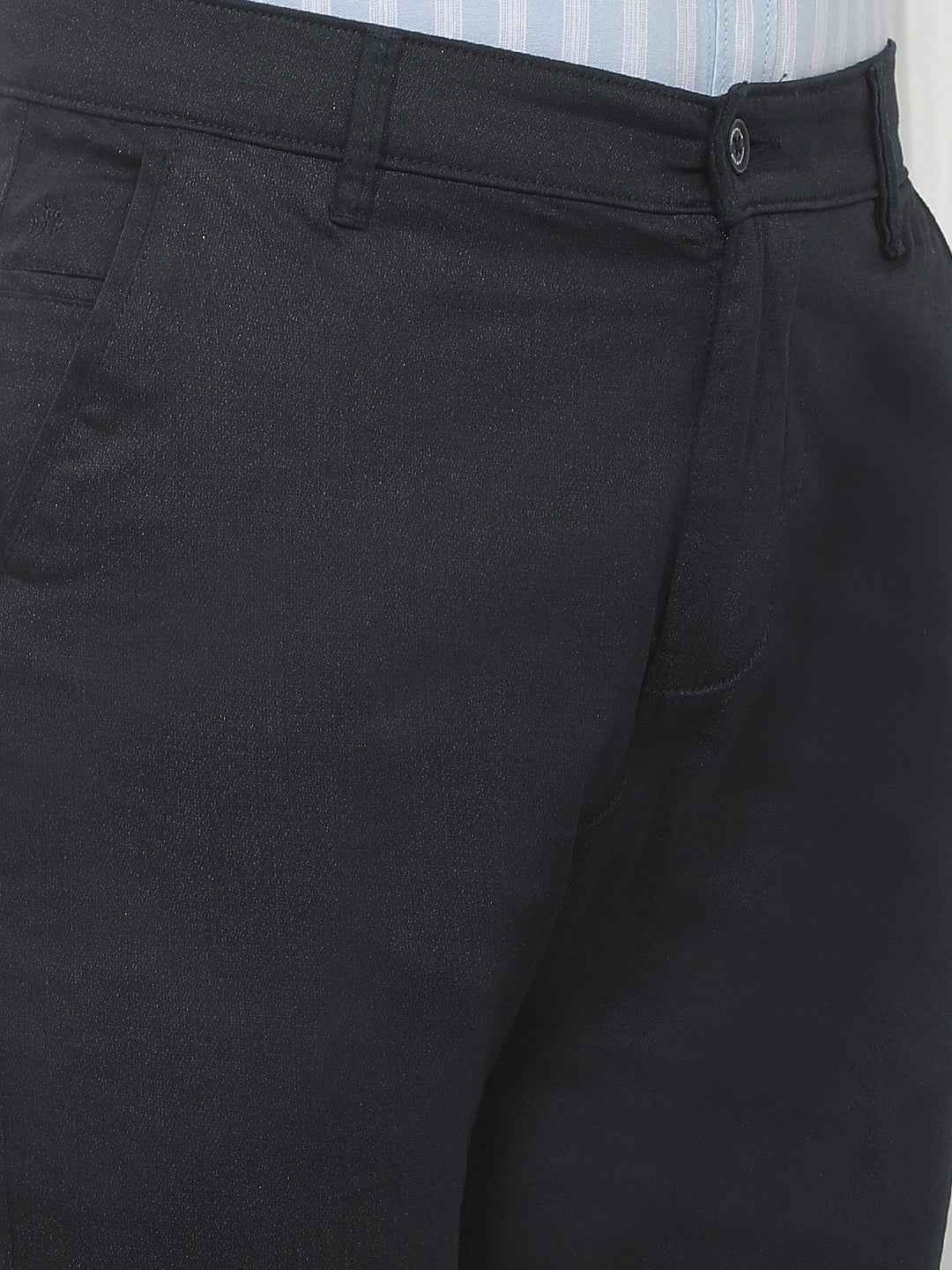 Navy Blue Casual Trousers