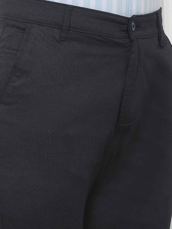 Navy Blue Casual Trousers