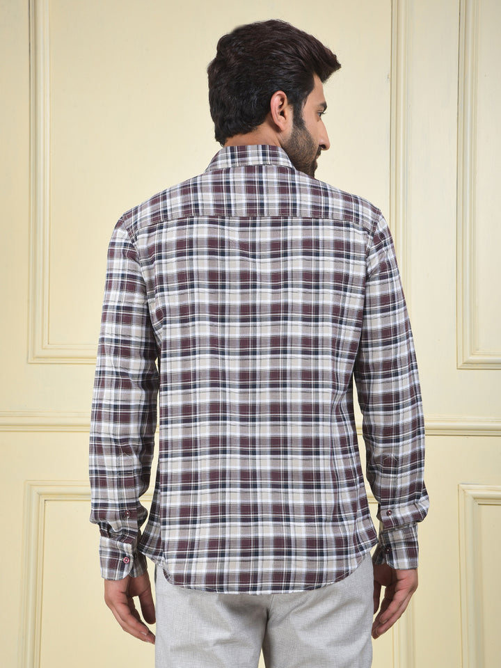 Iconic Wine Checked Shirt