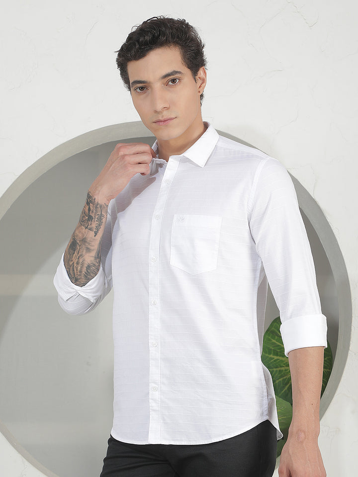 Ivory Structure White Shirt