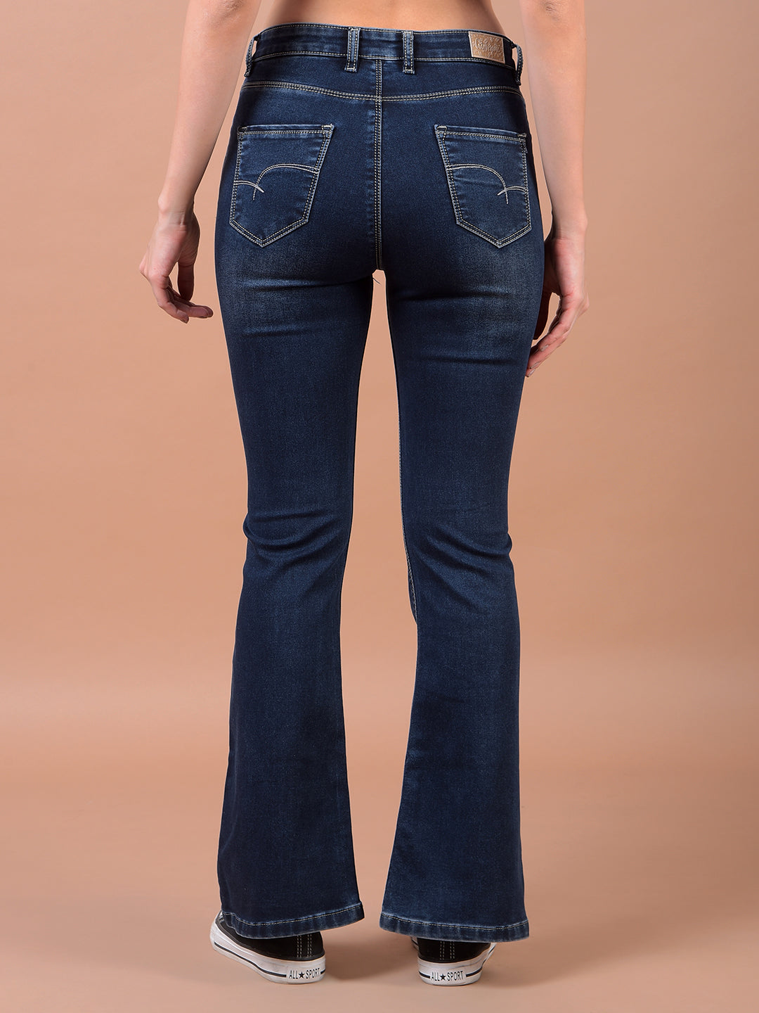 Blue Bootcut Jeans