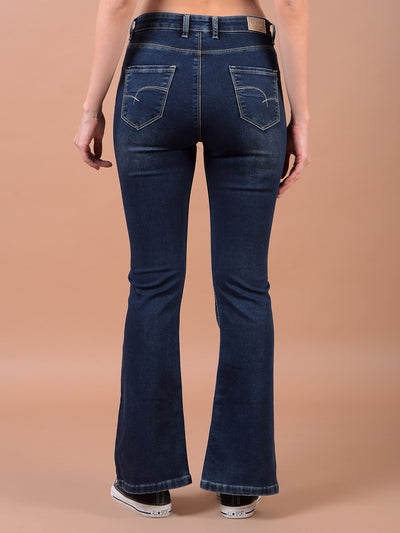 Blue Bootcut Jeans