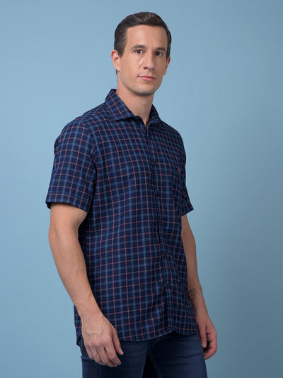 Red Checked 100% Cotton Shirt