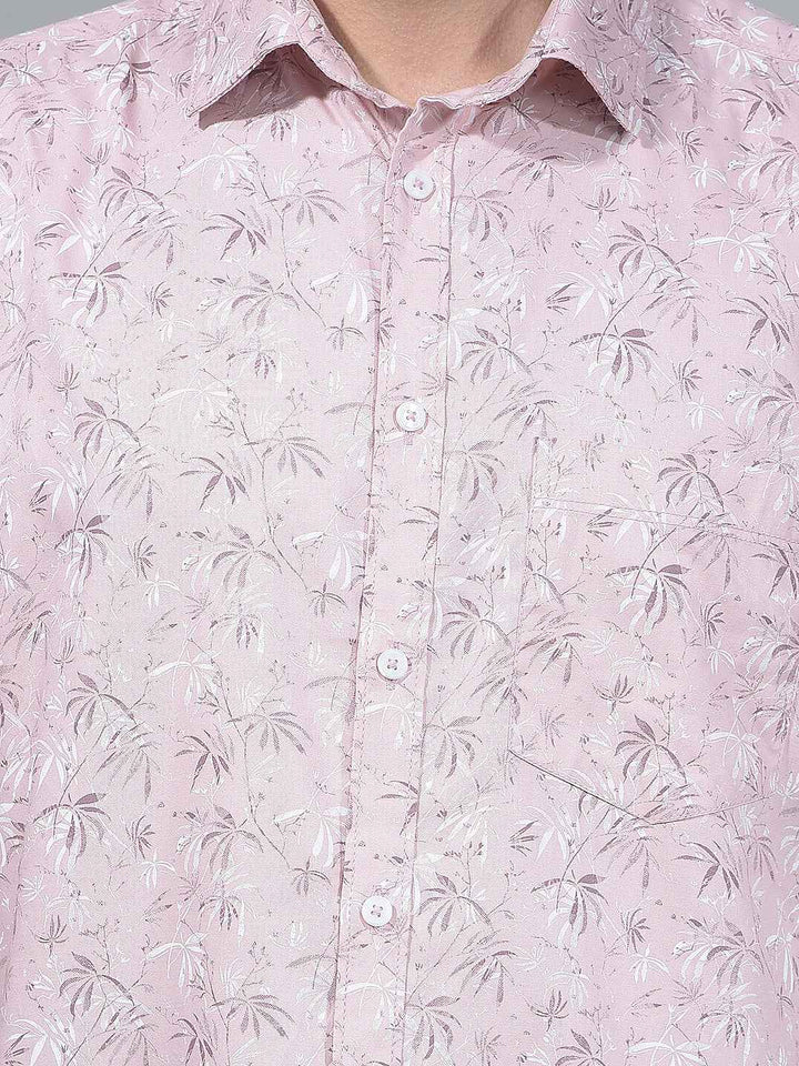 Blue Floral Print Shirt