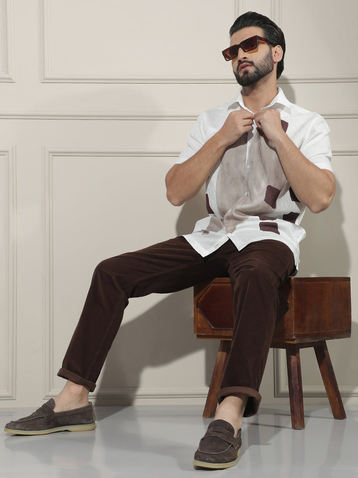 Classic Hazelwood Brown Corduroy Trousers