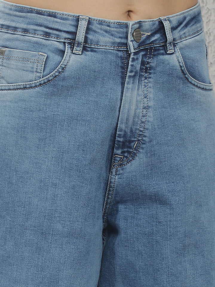 Classic Sapphire Blue Loose Jeans