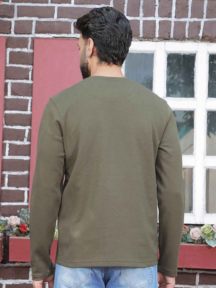 Olive Essential Crew Tee