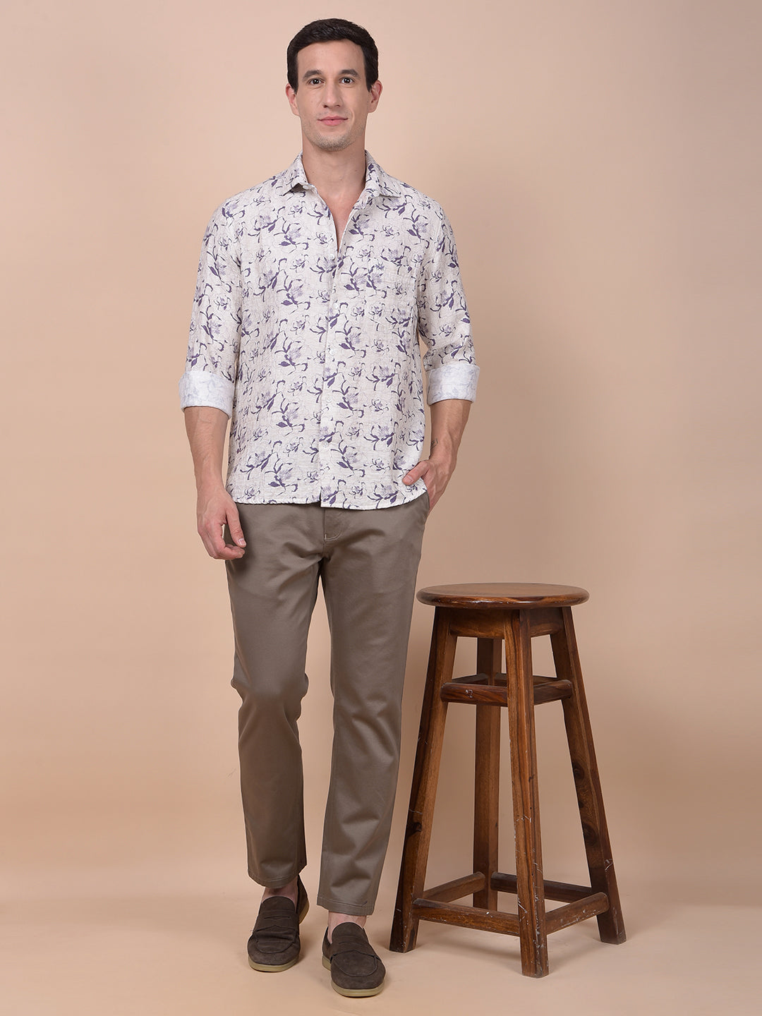 Urban Straight Brown Trousers