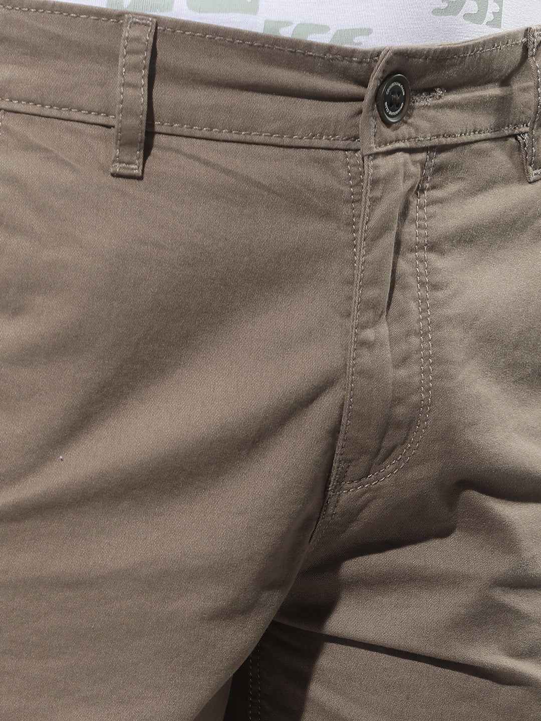 Contemporary Olive 100% Cotton Shorts