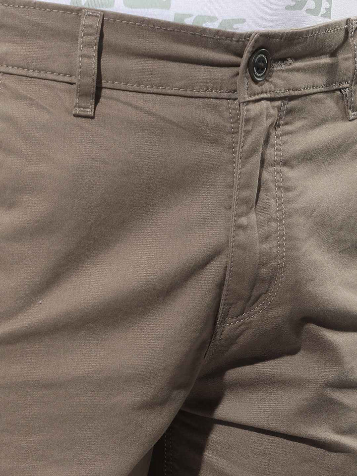 Contemporary Olive 100% Cotton Shorts