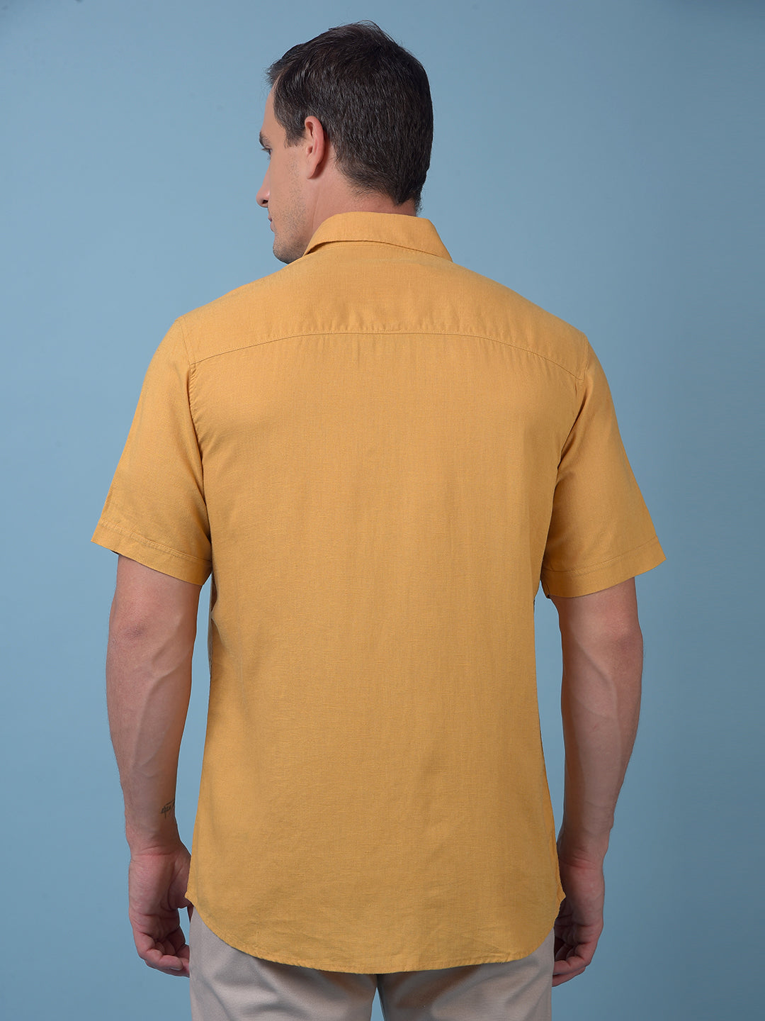 Mustard Linen Shirt