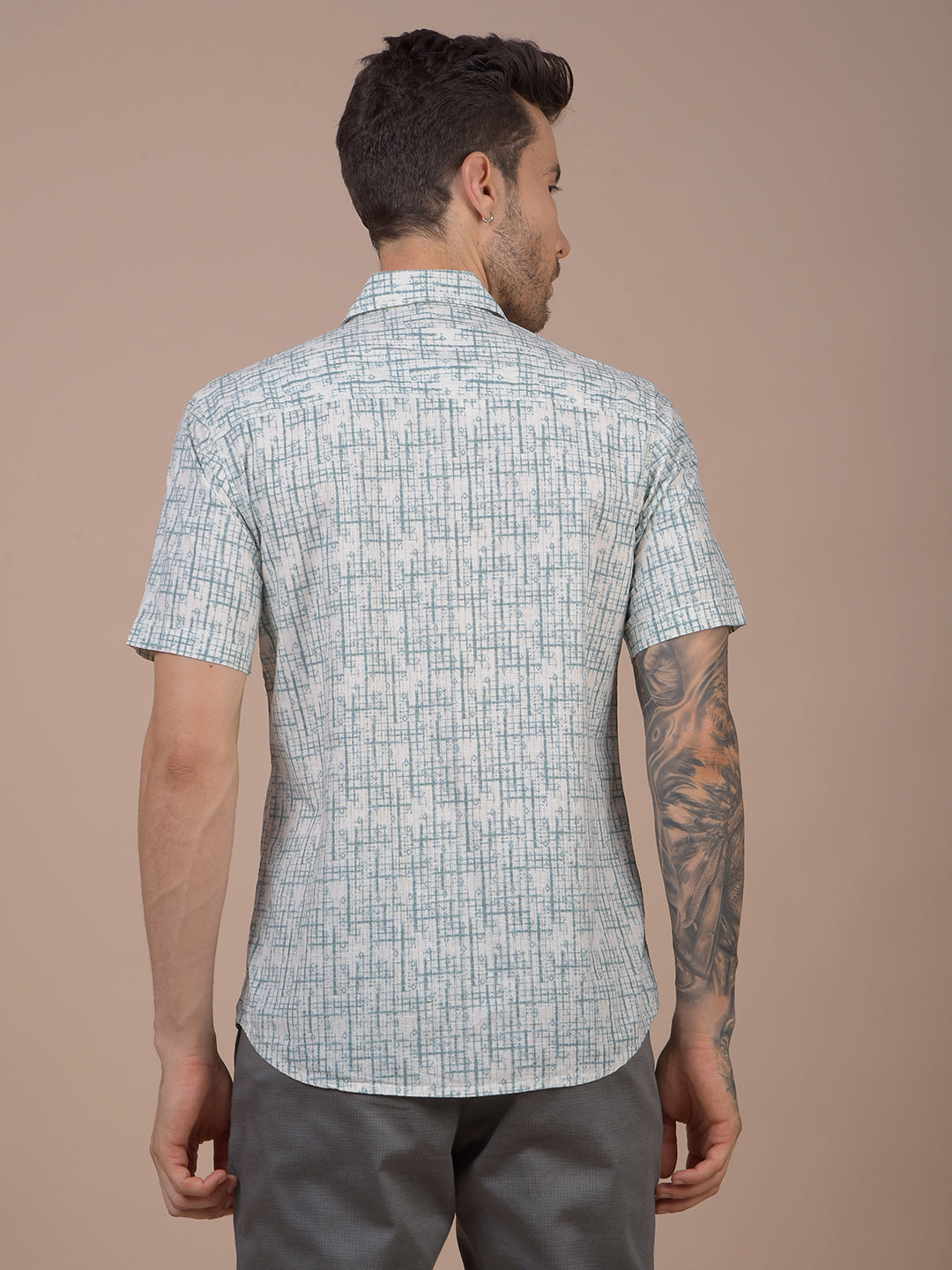 Green Printed Shirt
