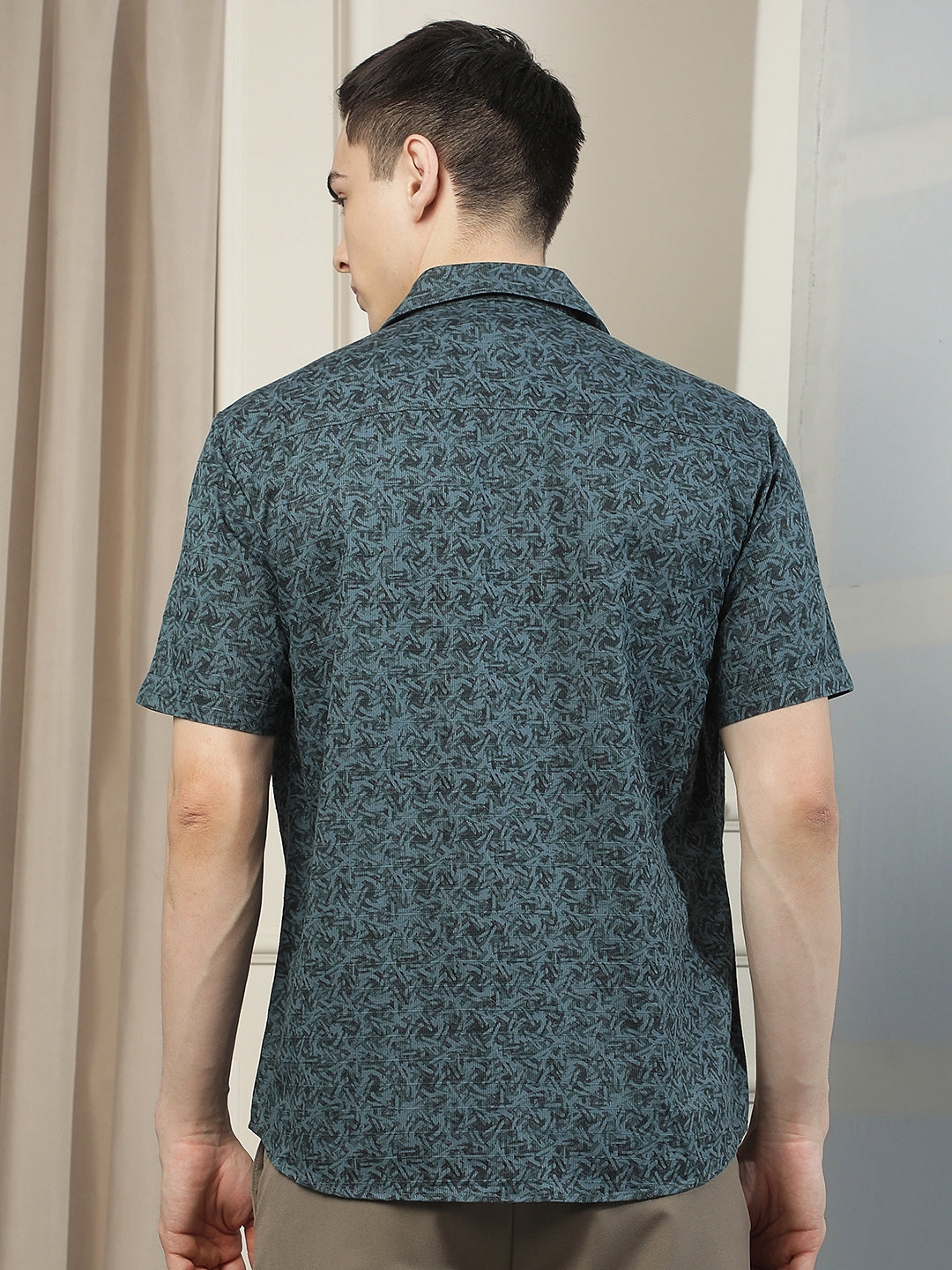 Green Floral Print Shirt