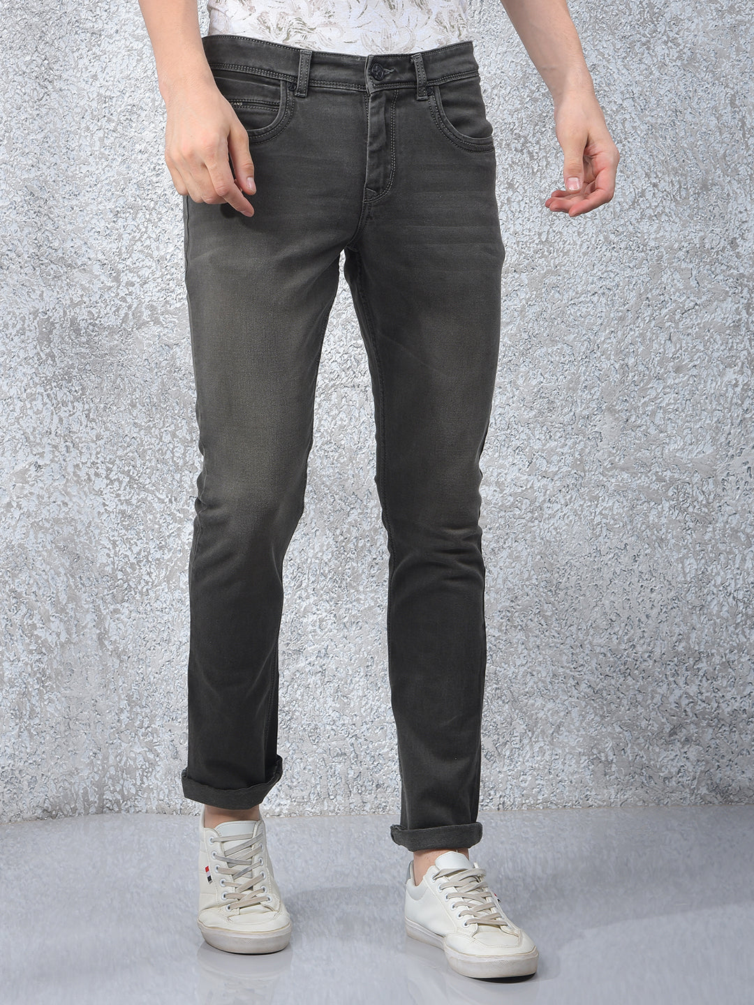 Grey Jeans-Men Jeans-Crimsoune Club