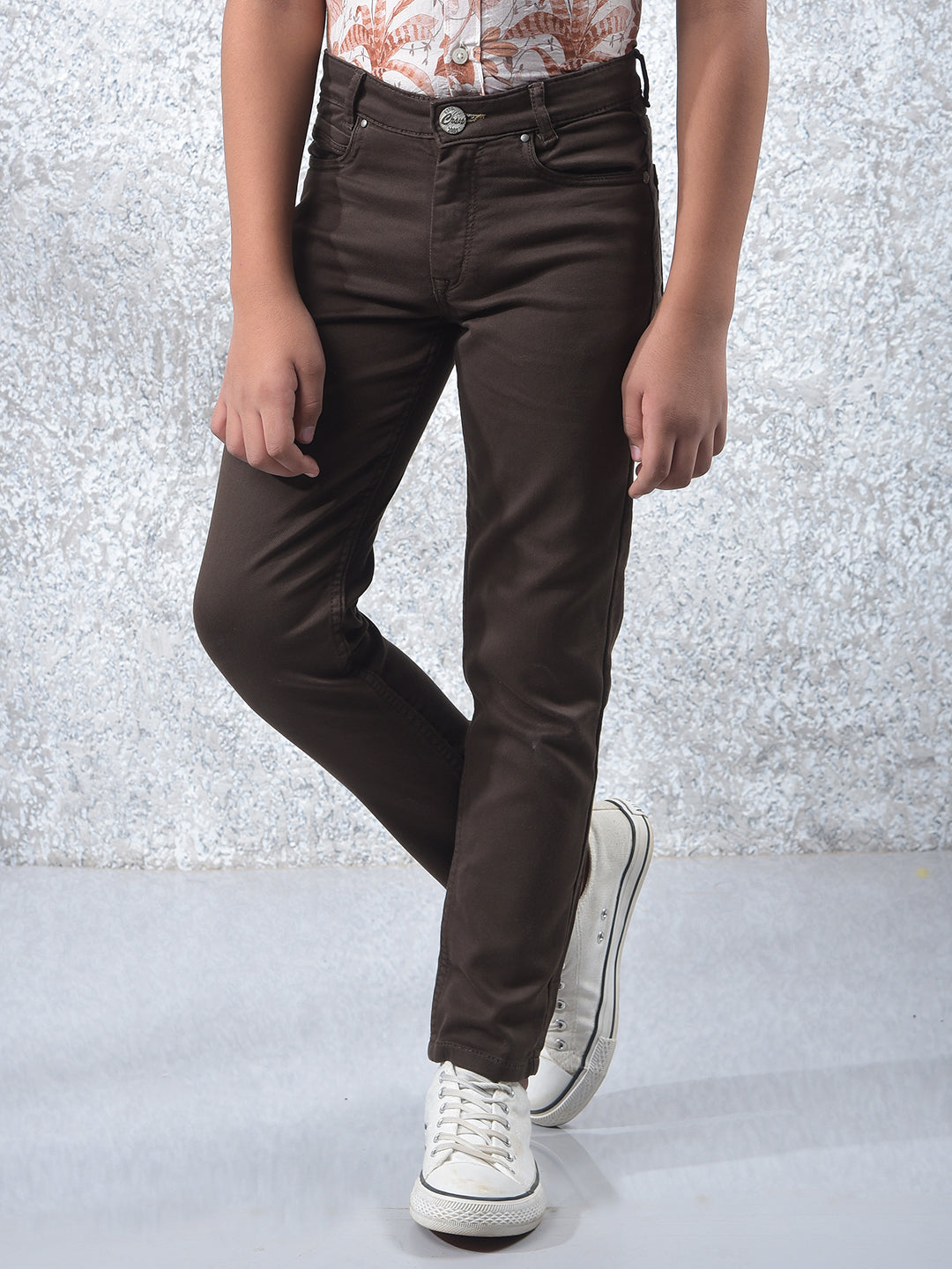 Khaki Jeans-Boys Jeans-Crimsoune Club