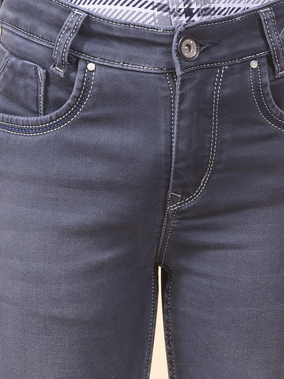  Lush Slim Fit Navy Blue Jeans