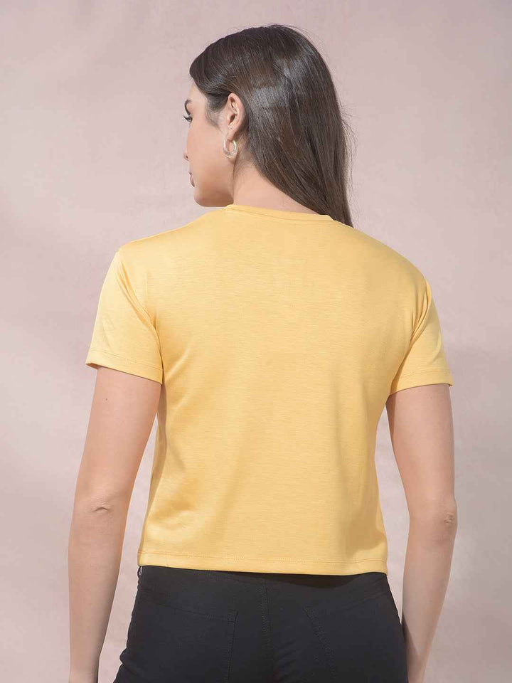 BlazeLemon Fitted Crop Top