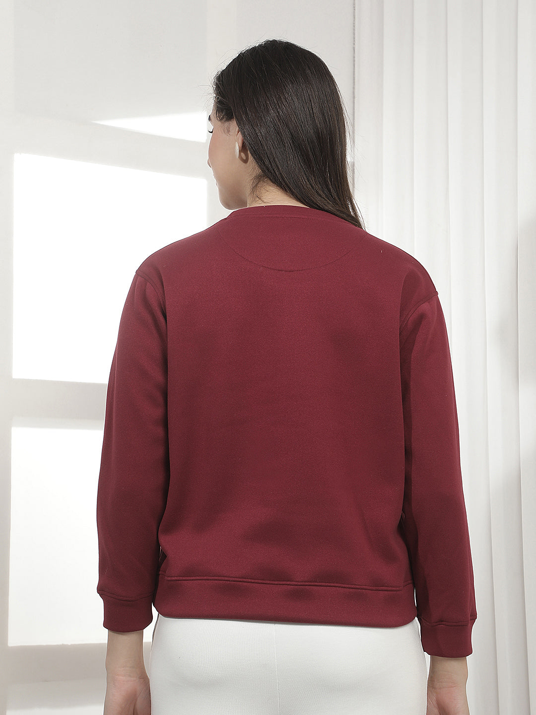 Red Graphic Print Sweatshirt